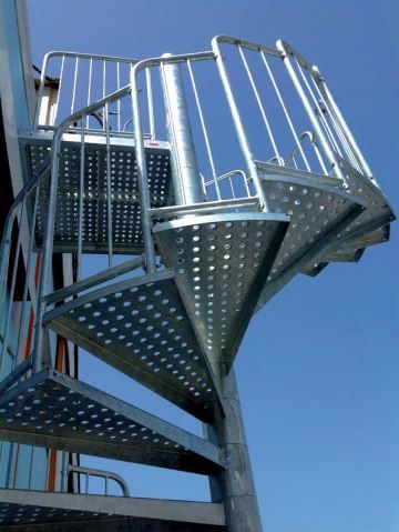 Escalier hélicoïdal stairbat - acbi - hauteur des marches 185 mm - largeur de passage 800 ou 900 mm - diamètre 1880 et 2080 mm_2