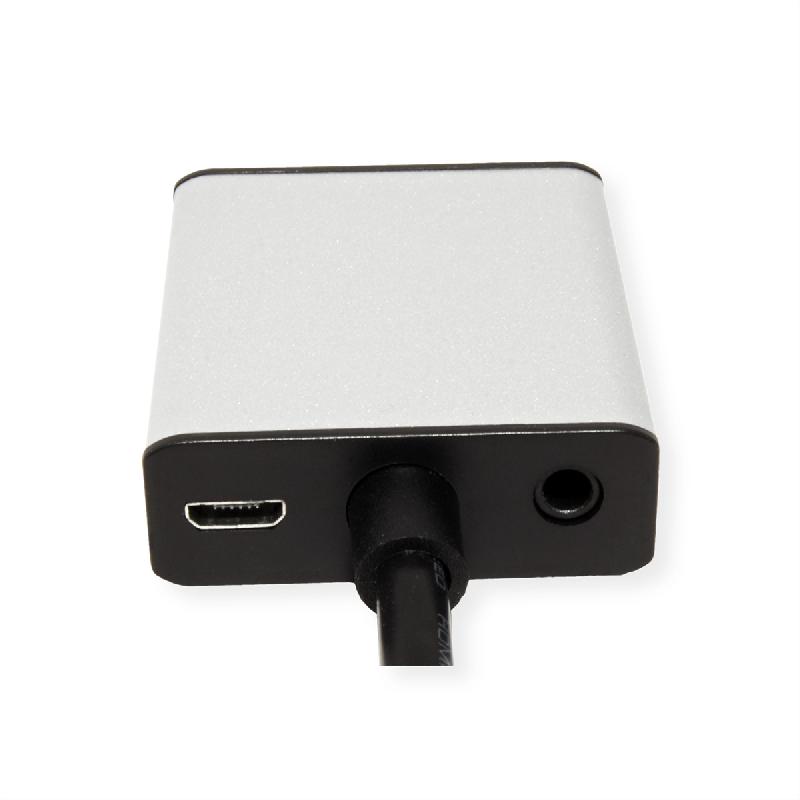 VALUE Adaptateur HDMI vers VGA+Audio 3,5mm, Stéréo_1