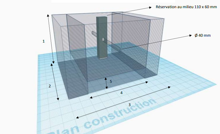 Bloc Béton anti-intrusion A.I - Masse 2000 kg - REFAI2000_1
