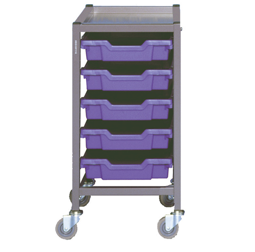 Chariots Gratnell's simple colonne H = 850 mm - Réf CGSSC-1 - BIOLAB - Meuble de rangement en acier peint époxy_1