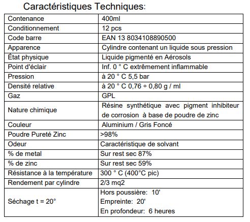 Z353 - Bombe de galvanisation à froid - Ambro-Sol - Zinc 98% - 400 ml - Conditionnement 12 pcs_1