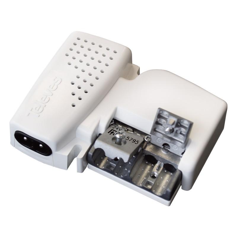 Alimentation domestique 24V - 130mA - Televes Picokom 5795 avec distributeur et passage signal TV_1