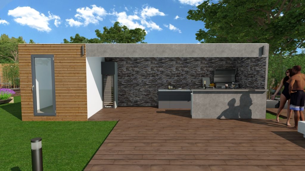 Container Pool House de 20m², composée d'une alimentation et évacuation d'eau dans la pièce ouverte - NOUMEA_1