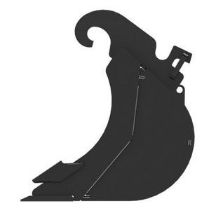 Godet d'excavation-mini-pelle - caterpillar finance france - 300 mm (12 in) - poids 39 kg_1