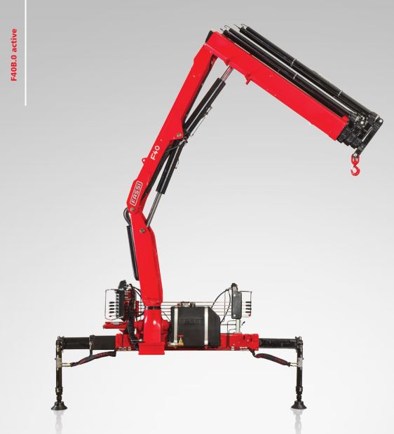Grue auxiliaire Fassi F40B Active - 4,00 tm, bras hydraulique jusqu'à 9,40 m, rotation 370°_1