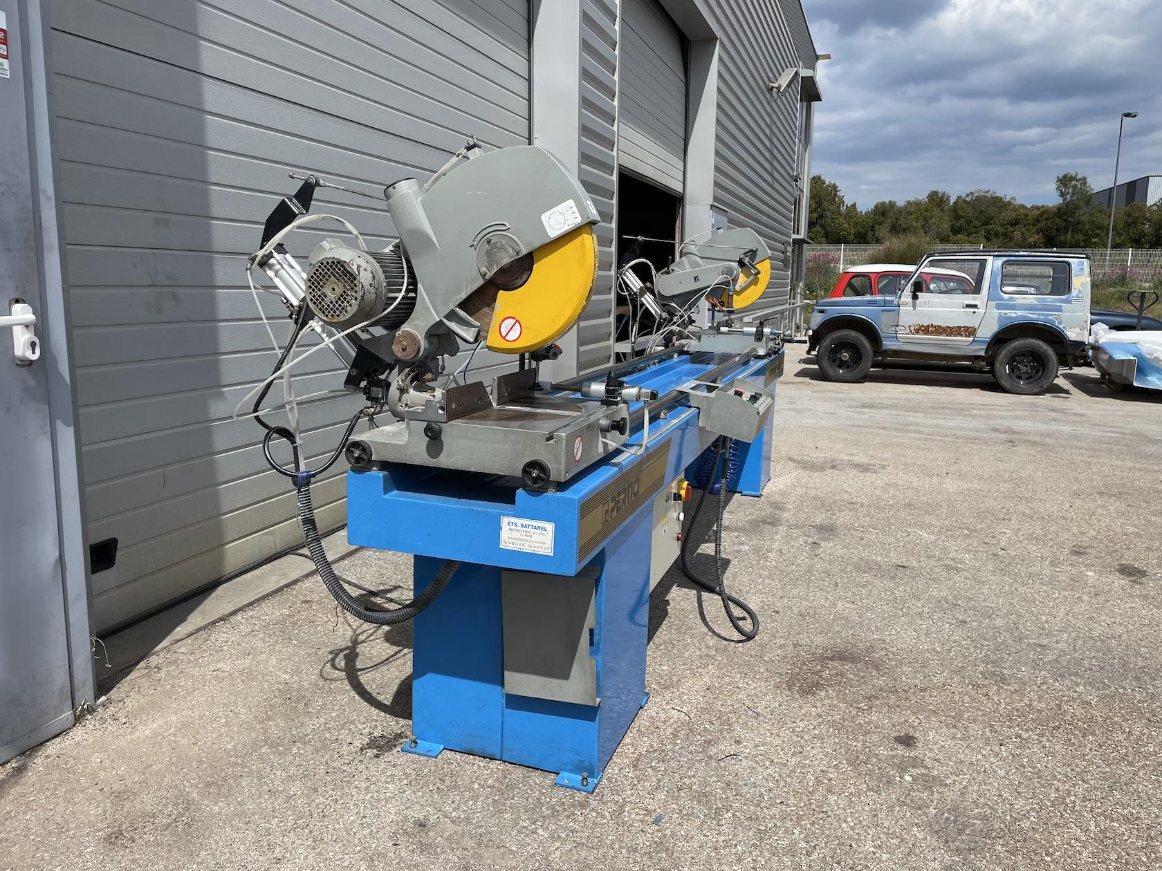 Tronçonneuse pendulaire à double tête manuelle - Occasion - marque PERTICI type UNIVER 400 IP_1