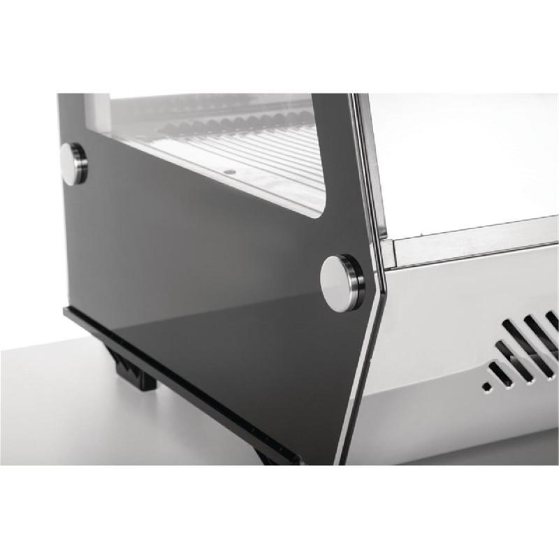Vitrine réfrigérée de comptoir noire Série G 160L | Polar - GP291_1