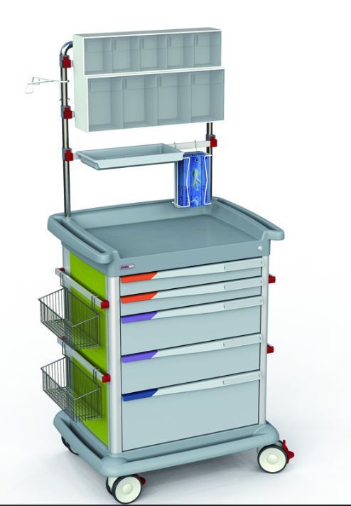 Chariot d'anesthésie PRECISO - léger, robuste, modulable avec accessoires et charge utile de 300 kg_1