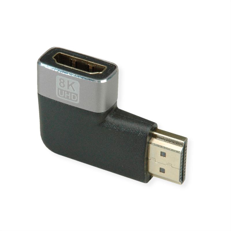 Roline adaptateur hdmi, 8k, hdmi m/f, coudé à 90°_1