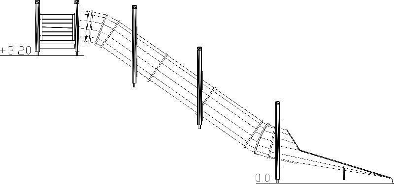 Toboggan-tube Rider 9,0m réf-8066785 - Hags - Longueur 9000mm - Hauteur 3250mm_1