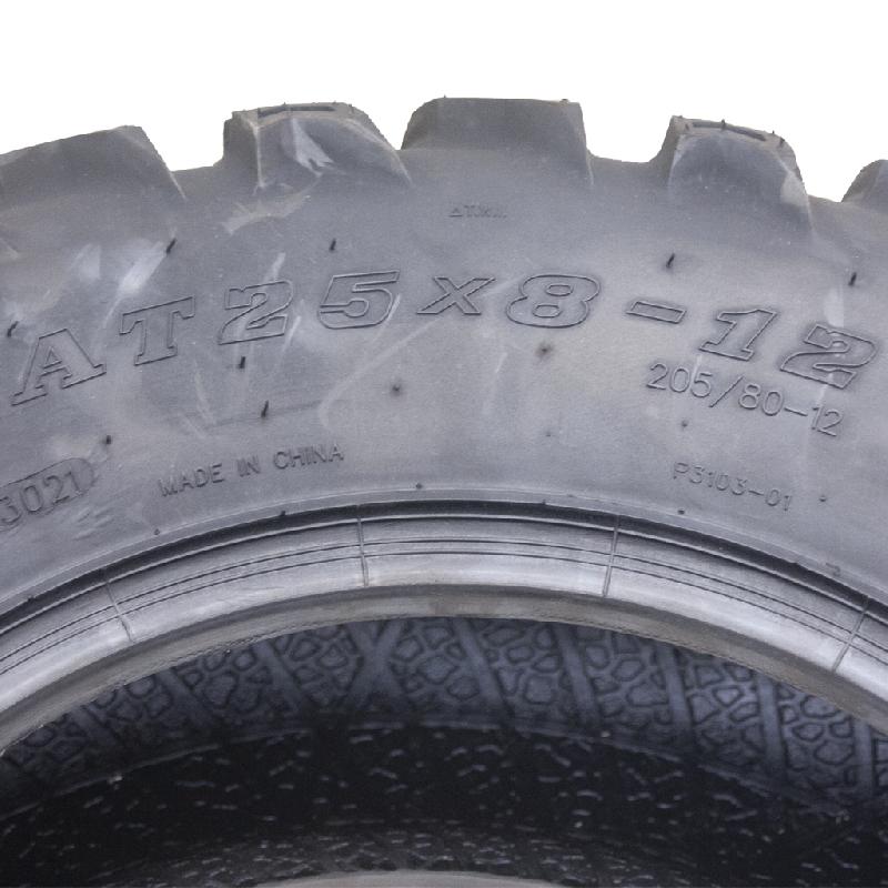25x8.00-12 Quad ATV Tyres 6ply Wanda P3103 E-Marked Road Legal Tires (Set of 4)_1