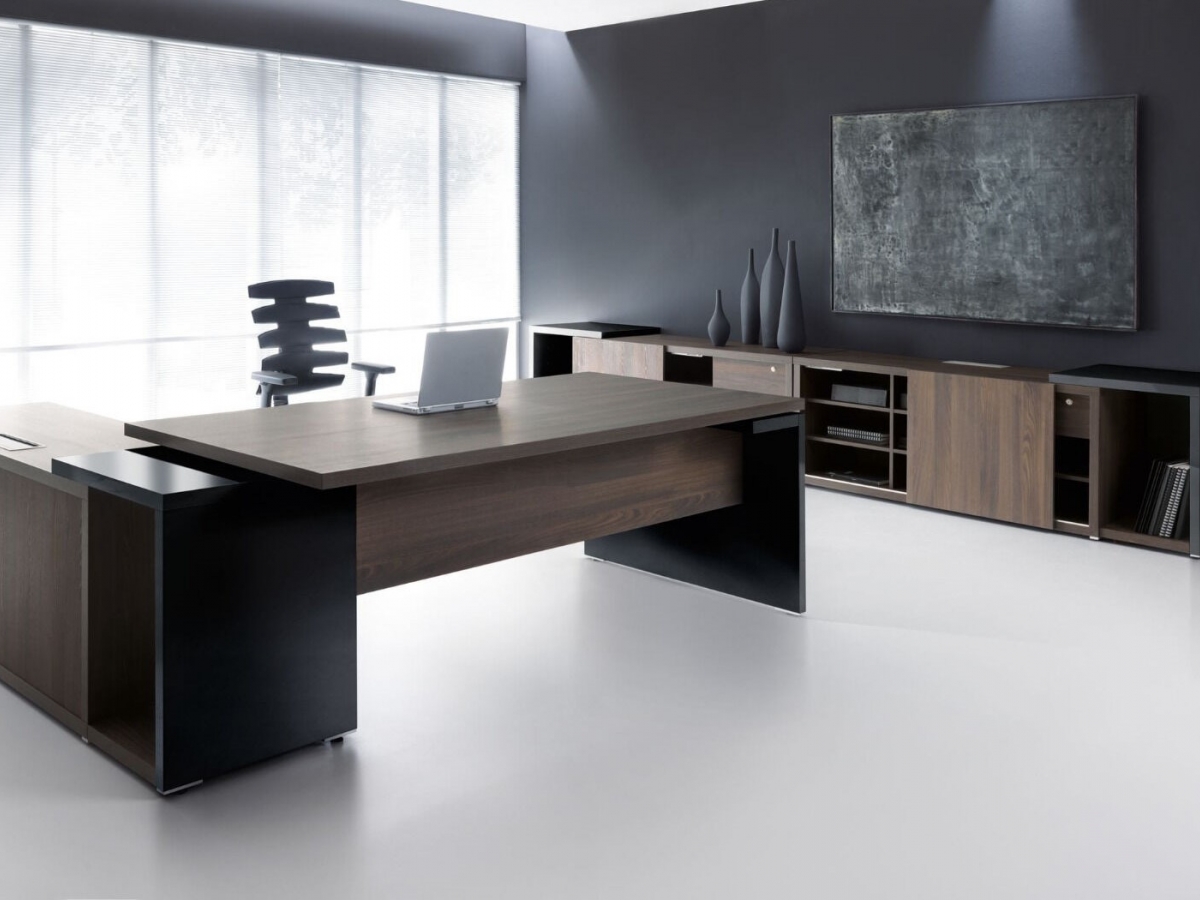 Bureau de direction MITO - élégant et réglable en hauteur électriquement, avec finitions haut de gamme_1