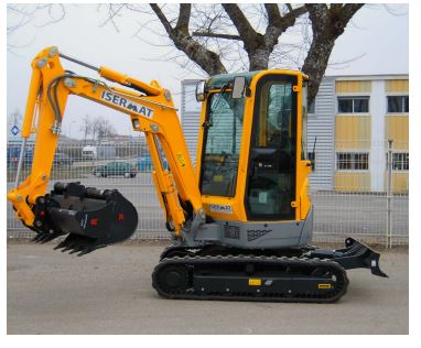 Mini-pelle à chenilles 2,5 à 2,8 T compacte, profondeur de fouille 2600 mm, idéale pour les travaux de terrassement - disponible en location_1