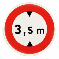 Panneau prescription temporaire BK12 - Limitation de hauteur - Exclusivité WPSignalisation_1