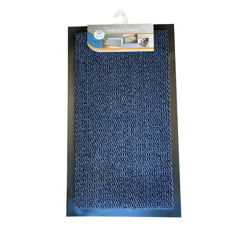 Tapis d'entrée absorbant en polypropylène 40x70 cm - Couleur rouge - Dos vinyle - Épaisseur 7 mm_1