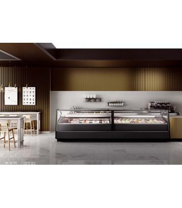Vitrine à crèmes glacées froid ventilé pour chr, traiteurs, boulangeries, pâtisseries, marchands de glace et snacks -  stratos gelato isa_1