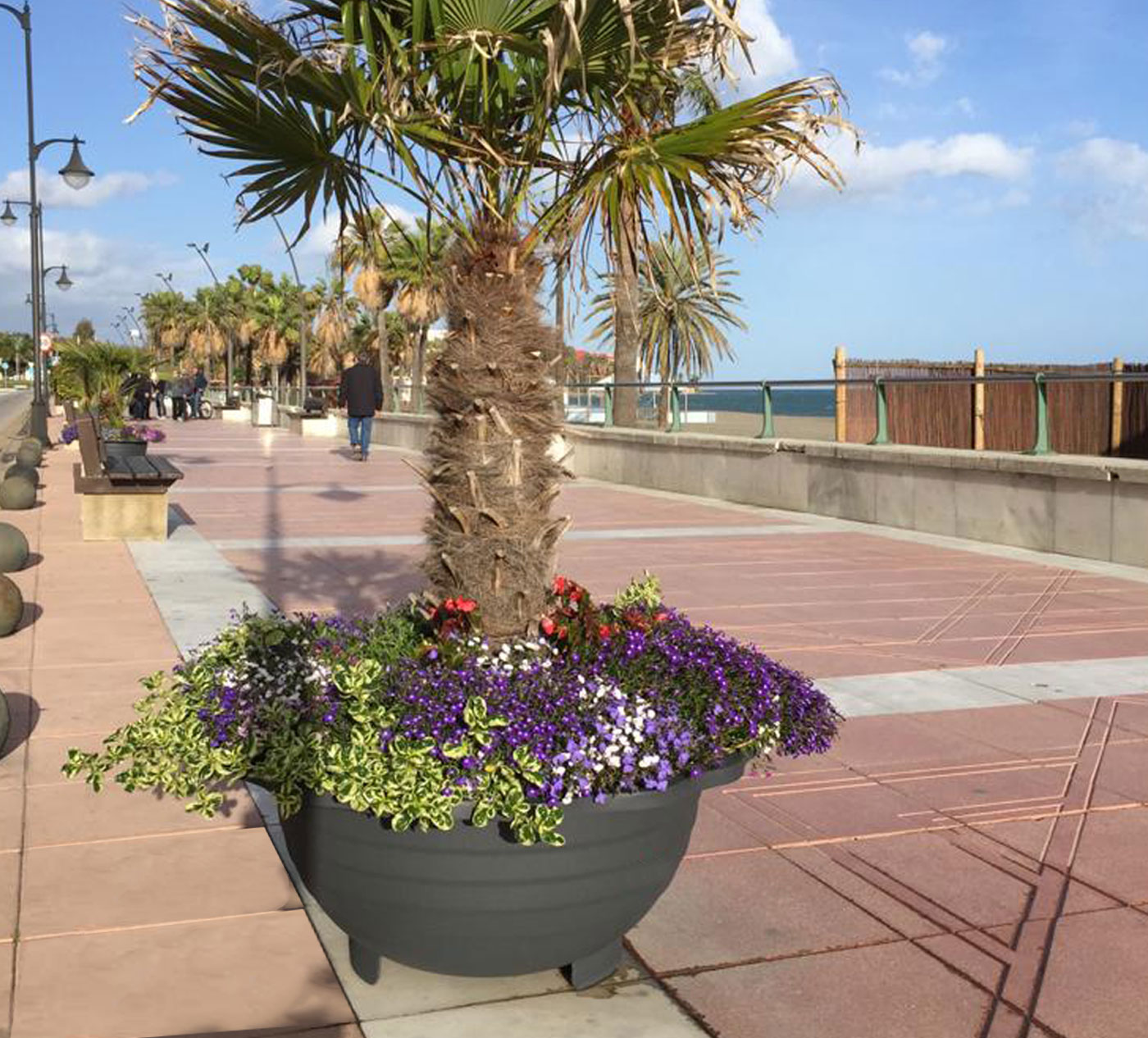 Jardinière Esferica UM1100PM - en acier avec traitement Ferrus résistant à la corrosion_1