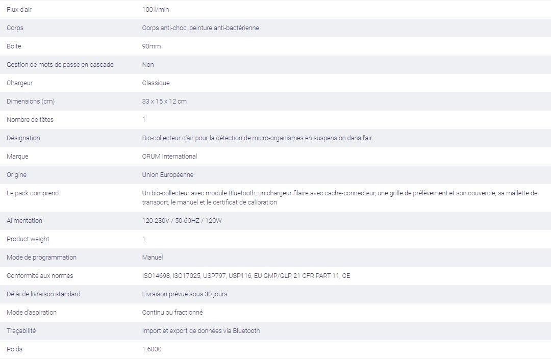 Bclo1101 - Biocollecteur d’air léger et ergonomique - Alliance Bio Expertise - Boites 90mm - 100 L/min_1
