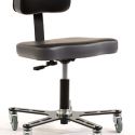 SF-160 - Tabouret ergonomique industriel Synetik Ergodesign - Cylindre 140 mm - Base acier_1