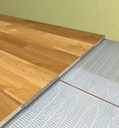 Trame chauffante Dynafloor Al-mat - 80W/m² et 140W/m² - Largeur 50 cm - Prête à poser sous revêtement de sol stratifié_1