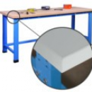 Établis 1200 kg - Pieds d'échelle en acier plié - Plateau hêtre multiplis 40mm ou stratifié 37mm_1