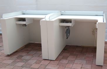 Boxe avec panneaux de bois mélaminé et stratifié - Version escamotable - CLASSIC - Aluminium composite_1