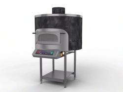 Four électrique rotatif Morello Forni FRV100 - modèle standard - 6 pizzas de 30 cm - double système de chauffage indépendant_1