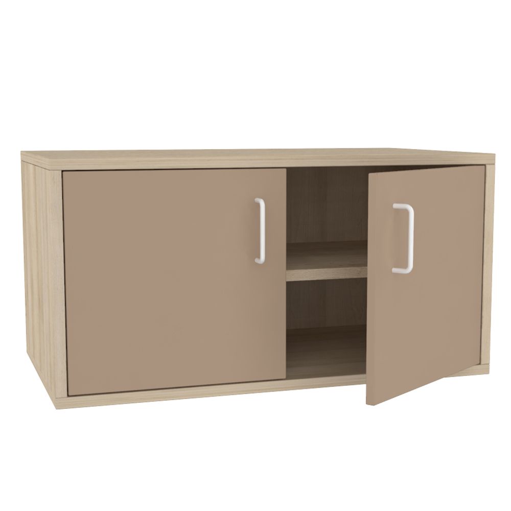 Meuble à porte classique - H 40 cm x L 80 cm - 1 étagère mobile - Réf. R. H40801_0