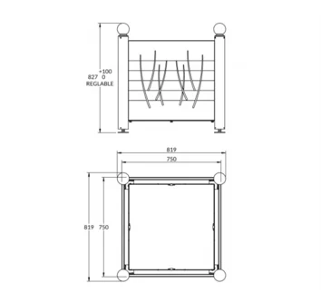 Jardinière harmonie métal_1