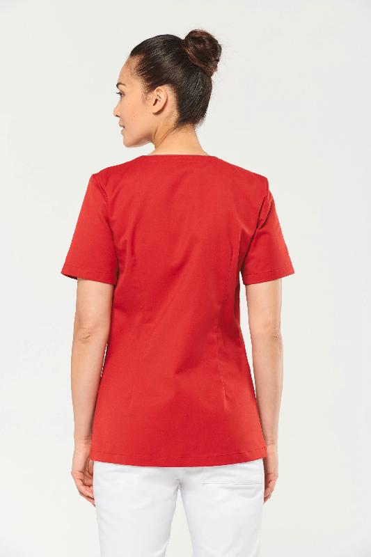 Blouse de travail femme en polycoton - Boutons-pression - Réf: WK506_1