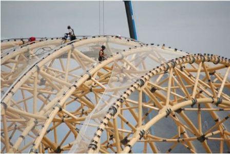 Filet de sécurité antichute 10x10 m - Plucéo PL0014 - Polyamide tressé, maille 100x100 mm, norme EN 1263-01_1