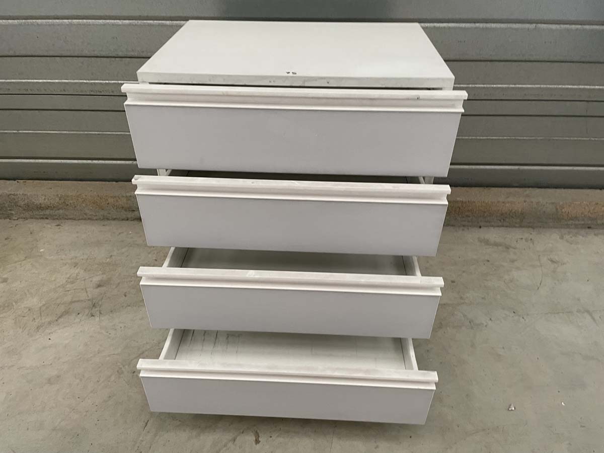 Meuble sous paillasse de laboratoire d'occasion - 4 tiroirs - Référence P21091228_1