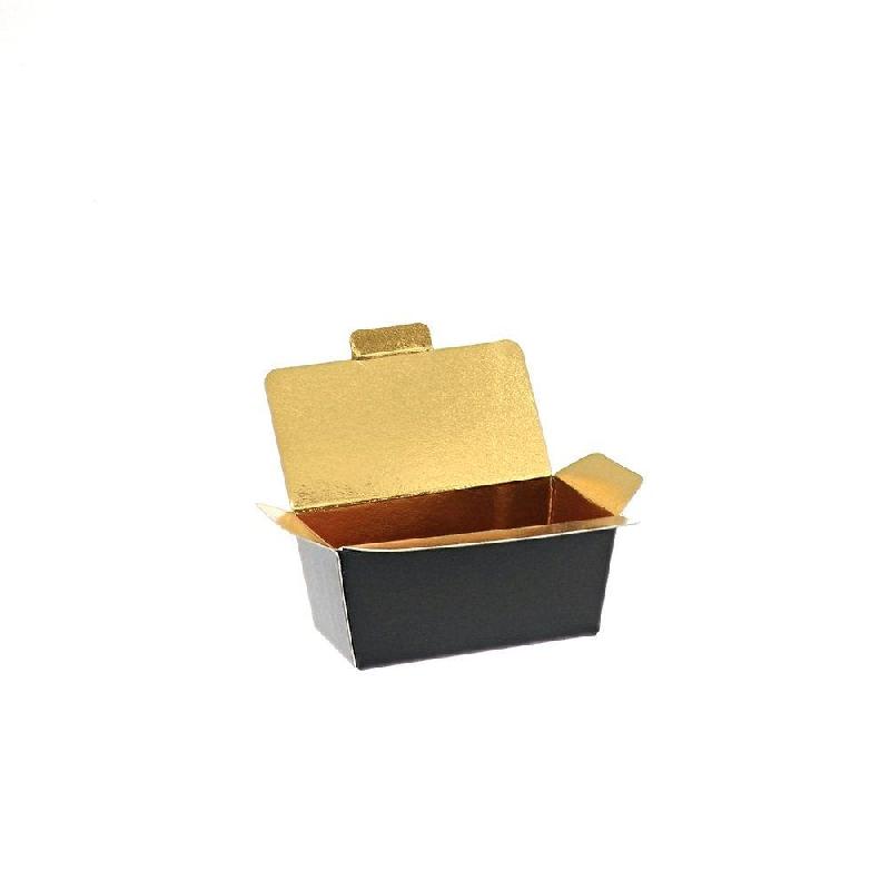 Mini ballotin noir intérieur or - 40g - 7,6x3,6x3,4 cm - Par 50_1
