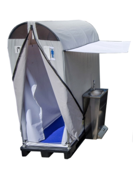 Toilette mobile EVAC-SANI Douches - utilisable pour hôpitaux de campagne et situations d'urgence_1