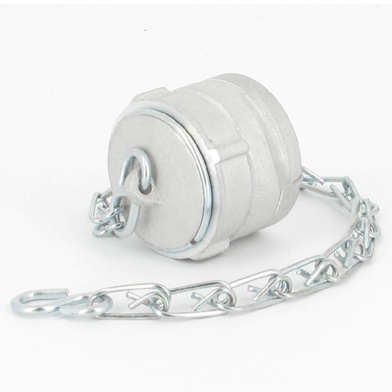 Bouchon avec verrou + chainette Ø 32 mm - Alu_1