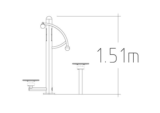 Équipement de fitness extérieur - Gym Twister 8061235 Hags pour rééducation et remise en forme_1