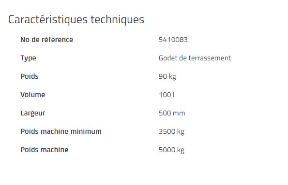S40 Godet d'excavation - Rototilt - 100 L - Haute capacité et dents en J ou lames_1