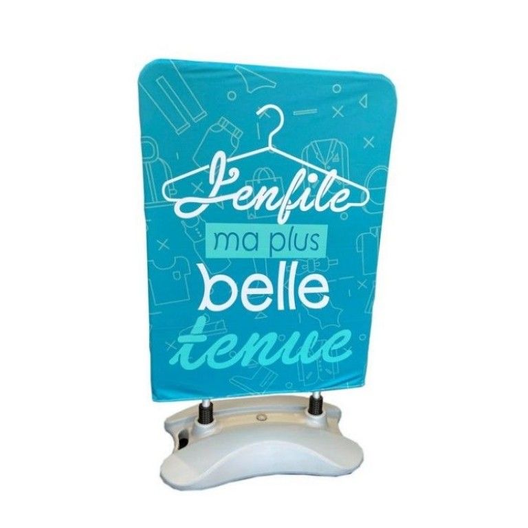 Stop trottoirs - Papeo - en tissu, chevalet personnalisé imprimable recto/verso_1