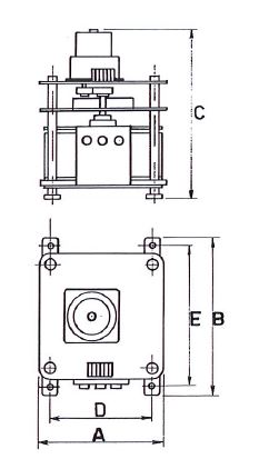 Autotransformateur variable monophasé motorisé - moteur compact - commande 220V ou 24V - fonctionnement manuel en option_1