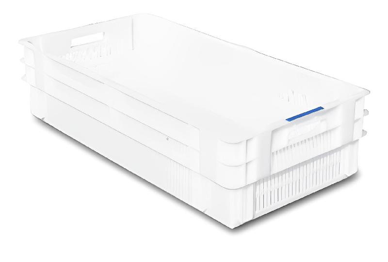 Bac gerbable 800 x 400 - 50 litres - Fond et parois pleins/ajourés - Norme Europe - PEHD_1