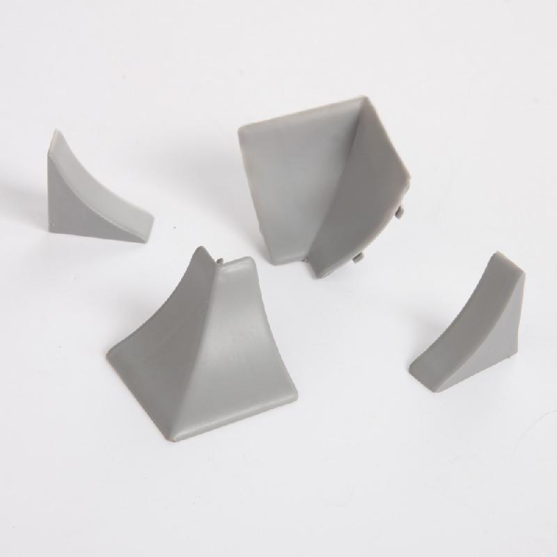 Kit de finition pour profil d'étanchéité - gris - avec 4 embouts pour plan de travail_1