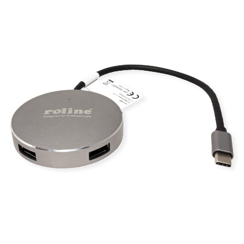 ROLINE Hub USB 3.2 Gen 1, 4 ports, prise type C_1