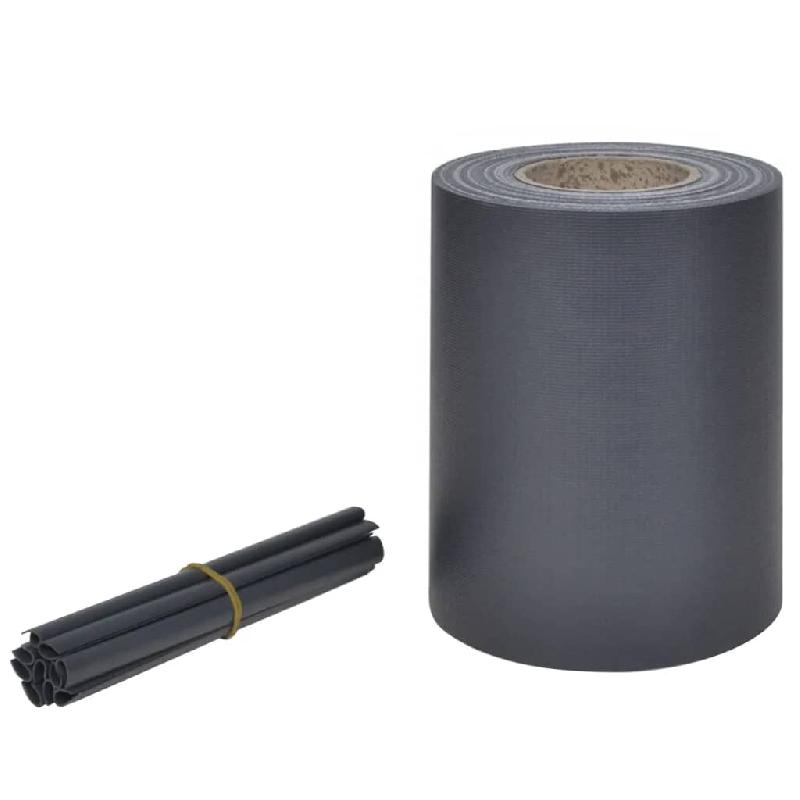 Vidaxl écrans d'intimité de jardin 2 pcs pvc 70x0,19 m gris foncé 3057523_1