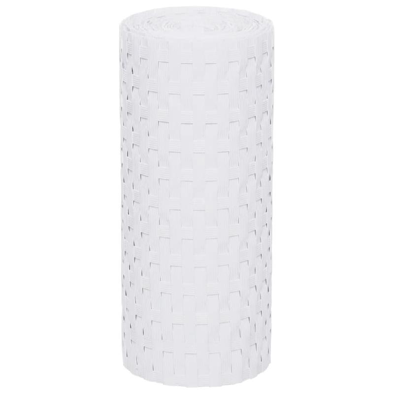 Vidaxl paravents de balcon 10 pcs blanc 255x19 cm résine tressée 156313_1
