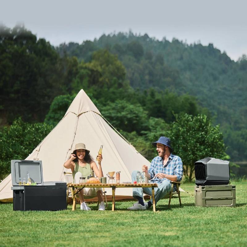 Climatiseur portable EcoFlow WAVE 2 +Réfrigérateur portable EcoFlow GLACIER_1