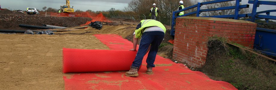 Grillage plastique hautement visible pour membrane imperméable