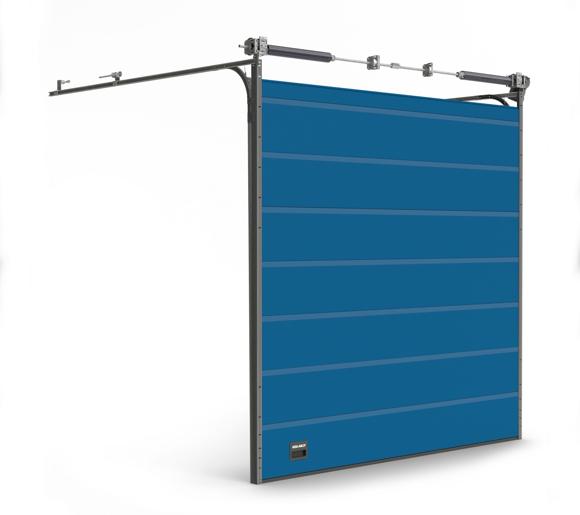Porte sectionnelle industrielle isolée et éco-énergétique, conçue avec 82 mm d'isolant - ASSA ABLOY OH1082P_1