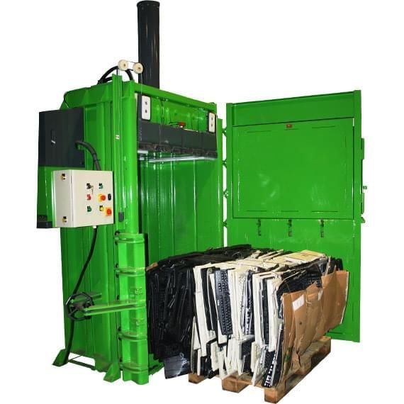 Presse ou compacteur vertical à plastiques durs V65 - jusqu'à 65 tonnes de force de compactage_1