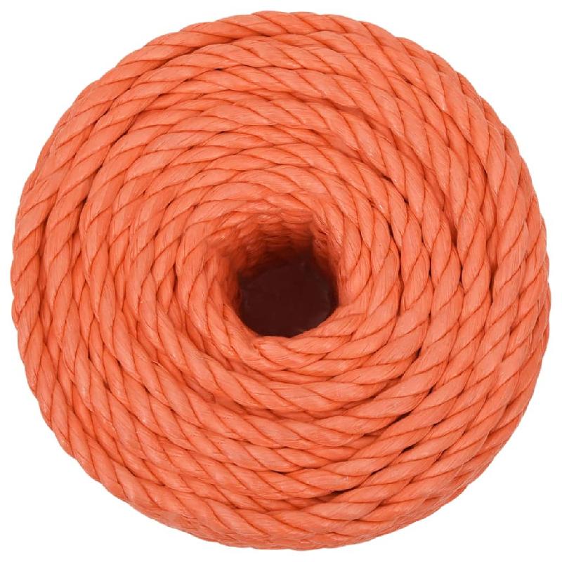 Vidaxl corde de travail orange 10 mm 25 m polypropylène 152933_1