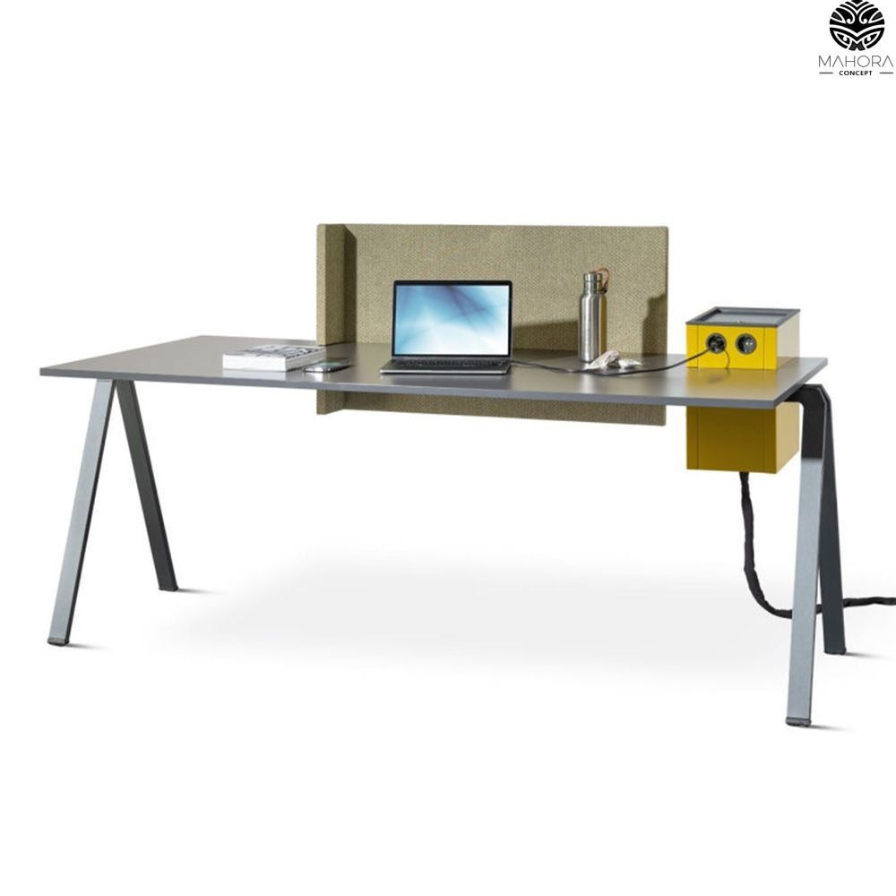 Yuno Office - Bureau open space design - Mahora - Plateau mélaminé - Création Andreas Krob_1